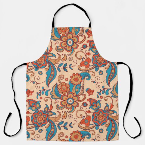 Floral Fiesta Colorful Pattern Play Apron