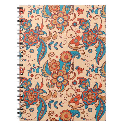 Floral Fiesta Colorful Pattern Play Notebook