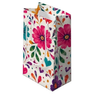 Floral Fiesta Spanish Birthday Party Small Gift Bag