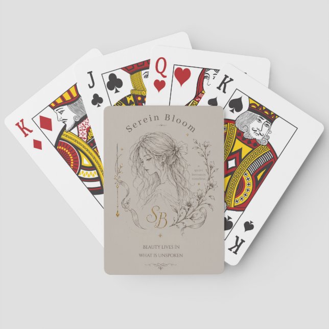 Floral Figures Poker Cards (Back)