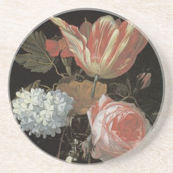 Floral Fine Art Coaster by TheGiftsGaloreShoppe at Zazzle