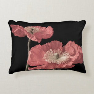 Floral fine art still life pastel color macro of a accent pillow