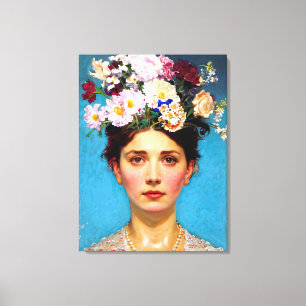 "Floral Flair" Ruth - Art & Floral Society Canvas Print