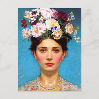 "Floral Flair" Ruth - Art & Floral Society Postcard