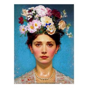 "Floral Flair" Ruth - Art & Floral Society Poster