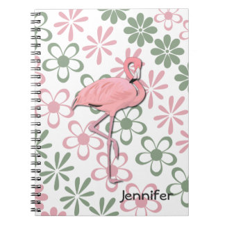 Floral Flamingo Notebook