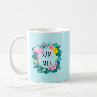 Floral Flamingo Summer Bliss Coffee Mug