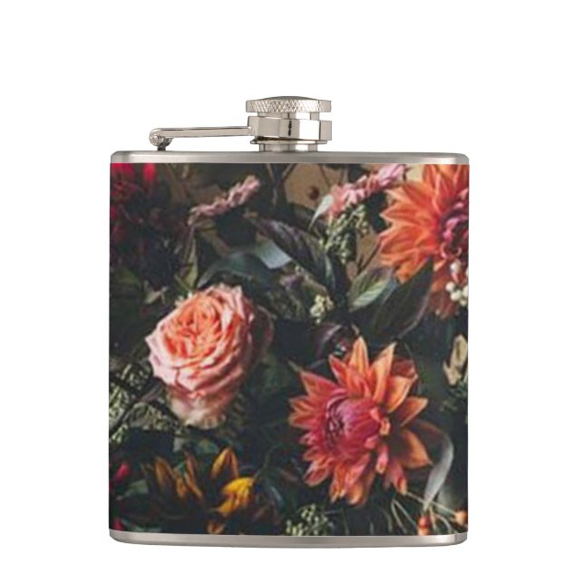 Floral Flask - Customize! (Front)