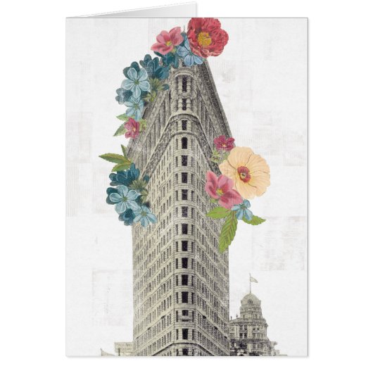 Floral Flat Iron | New York, NY Cards (Front)