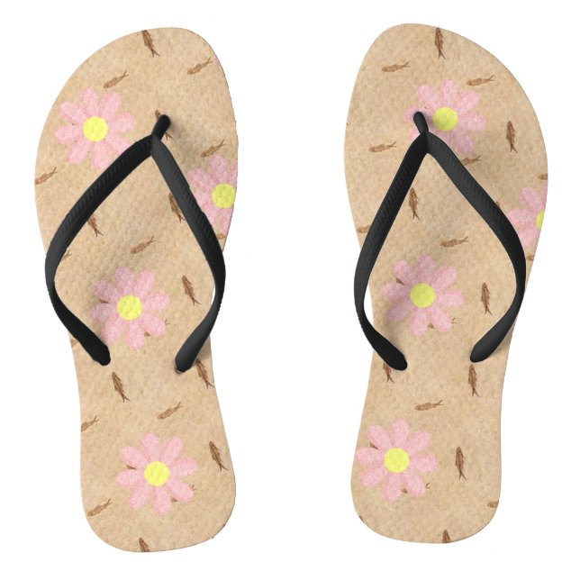 Floral Flip Flops (Footbed)