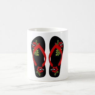 Floral Flip Flops Mug