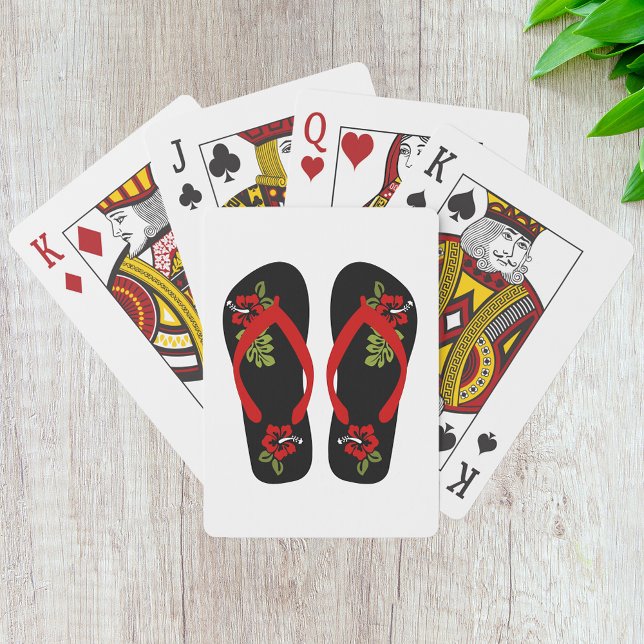 Floral Flip Flops Playing Cards (Creator Uploaded)