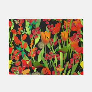 Floral Floor Mat