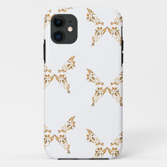 Floral flourish butterflies Case-Mate iPhone case (Back)
