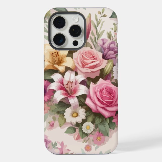Floral Flourish iPhone Case (Back)