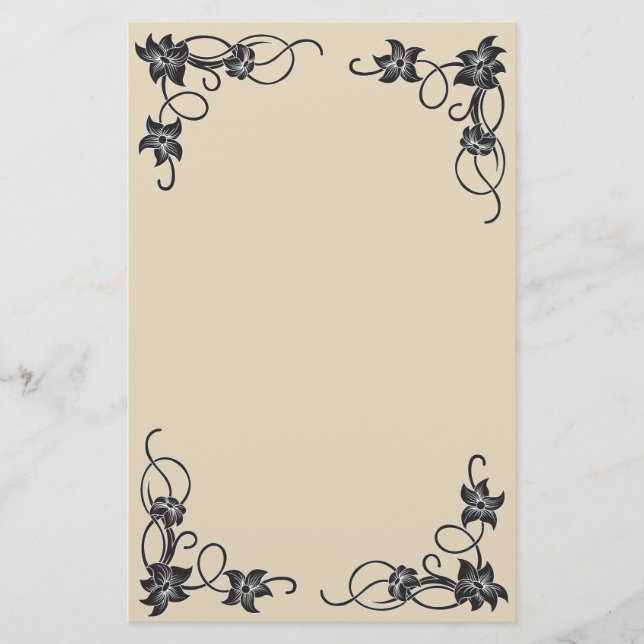 FLORAL FLOURISHES STATIONERY (Front)