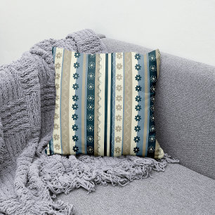 Floral Flover Colorful Pattern Throw Pillow