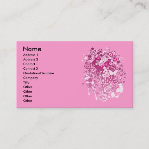 Customizable Floral_Flow Business Card Template