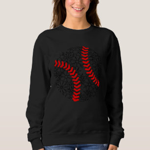 Floral Flower Baseball Softball Gameday Lovers Sweatshirt
