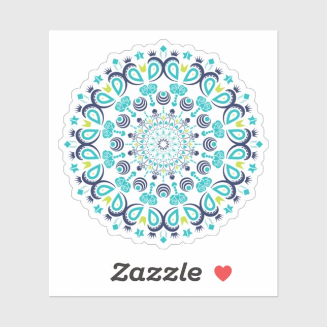 Floral Flower Cute Mandala Sticker (Sheet)