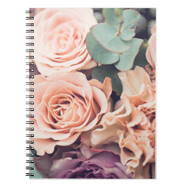 FLORAL FLOWER GARDEN NOTEBOOK JOURNAL FOR WOMEN  (Front)