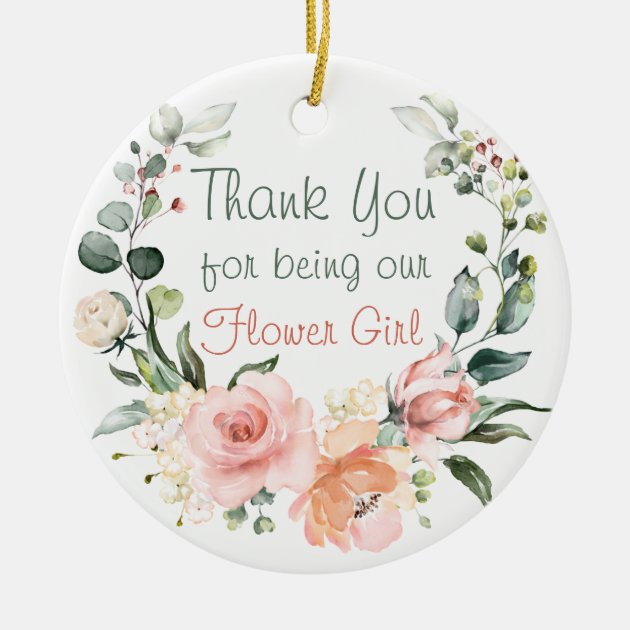 thank you for being our flower girl
