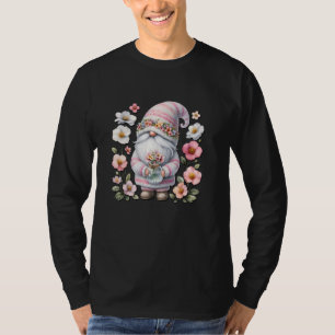 Floral Flower Gnome Dad Graphic For Florist Garden T-Shirt