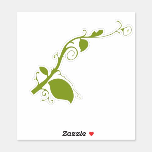 floral_flower_green_leaves_nature sticker