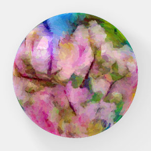 Floral Flower Impressionist Art Paperweight