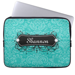 Floral Flower Laptop Case Cool Monogram Vintage