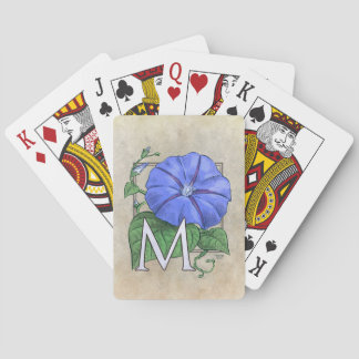 floral,flower,monogram,alphabet,classic,traditiona poker cards