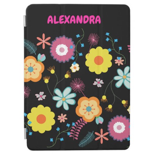 Floral Flower Power Colorful Pink iPad Air Cover