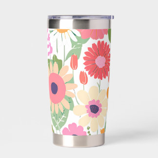 Floral flower tumbler