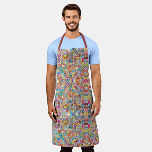 floral_flowers_background_pattern apron