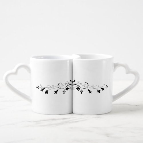 floral_flowers_flourish_decorative coffee mug set