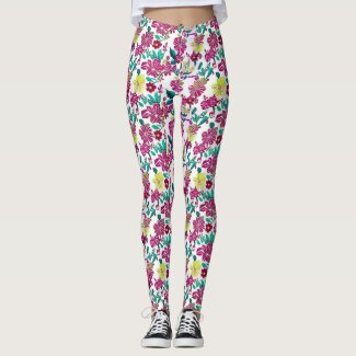 Floral, Flowers, For Her, Leggings