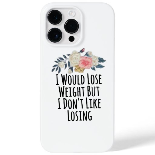 Floral Flowers Funny I Would Lose Weight But I Don Case-Mate iPhone 14 Pro Max Case
