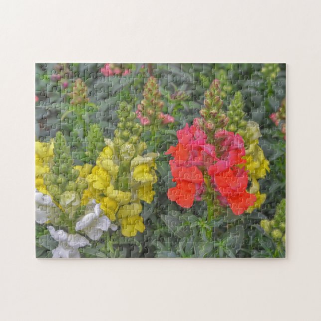 Floral Flowers Puzzle Snapdragon Colorful Puzzle (Horizontal)