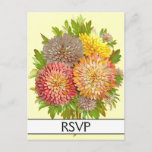 [ Thumbnail: Floral / Flowers RSVP Postcard ]