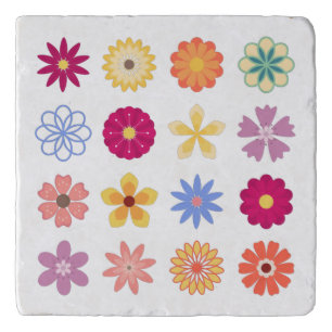 Floral Flowers, Vintage Flowers Trivet