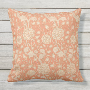 Floral Flowers Vintage William Morris Wild Tulip Outdoor Pillow