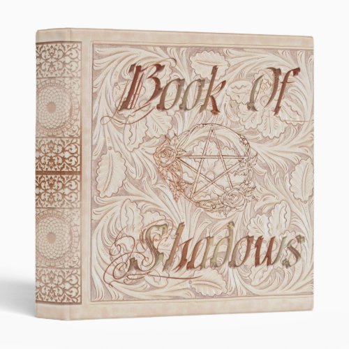 Floral Flurry Mandala Witches Book Of Shadows 3 Ring Binder
