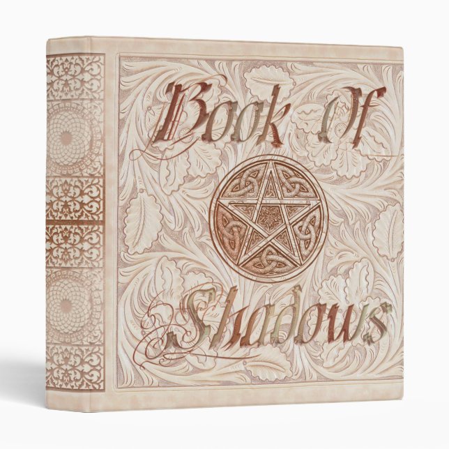 🔮Floral Flurry Mandala Witches Book Of Shadows🔮 3 Ring Binder (Front/Spine)