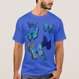 Floral Flutter: A Stunning Butterfly Garden Bloomi T-Shirt