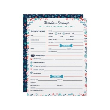 Floral & Foliage Dog & Pet Sitting Information Floral & Foliage Dog & Pet Sitting Information