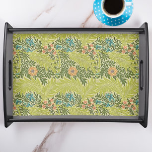 Floral Foliage Vintage William Morris Larkspur Serving Tray