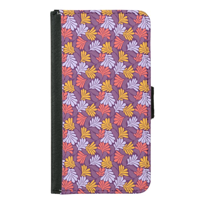 Floral Folio Wallet Case for Smartphones (Front)
