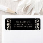 Floral Folk Art Christmas Holiday Return Address Label<br><div class="desc">Simple,  modern folk art styled return address labels,  featuring a hand drawn floral design. These perfectly match our Elegant Floral Folk Art Holiday collection. Perfect for Christmas or general holiday greetings... or to coordinate with a New Year greeting card.</div>