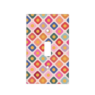 Floral Folk Art Light Switch Plate Cover