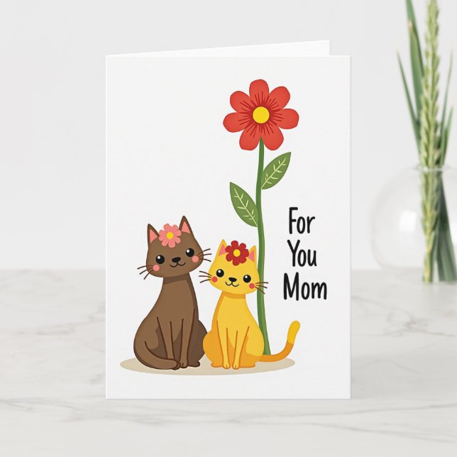 Floral For You Mom Card (Front)